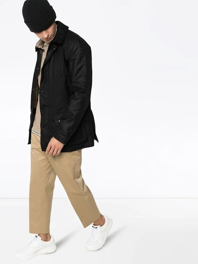 Barbour Ashby Wax Jacket In Blue
