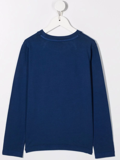 Shop Zadig & Voltaire Graphic-print Cotton T-shirt In Blue