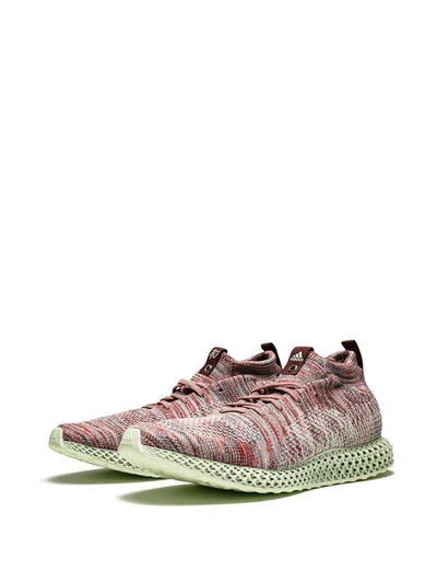 Shop Adidas Originals X Kith Consortium Runner 4d "aspen" Sneakers In Red