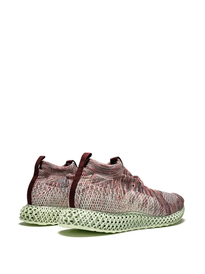 Shop Adidas Originals X Kith Consortium Runner 4d "aspen" Sneakers In Red