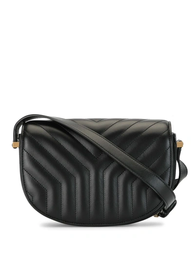 Shop Saint Laurent Joan Quilted Shoulder Bag In Black