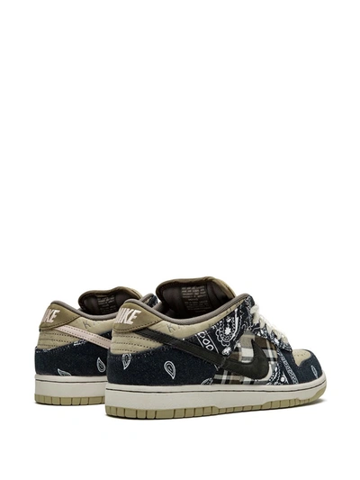 Shop Nike X Travis Scott Sb Dunk Low Sneakers In Blue