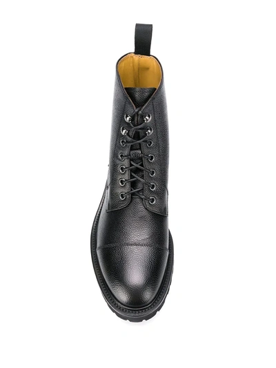 Scarosso Ankle-length Lace-up Boots In Black