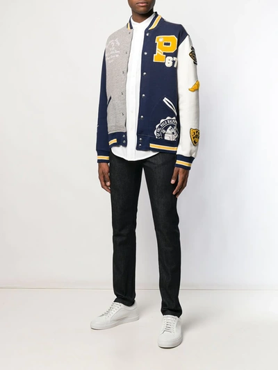 Polo Ralph Lauren Embroidered-logo Cotton Shirt In White