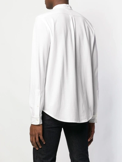 Polo Ralph Lauren Embroidered-logo Cotton Shirt In White