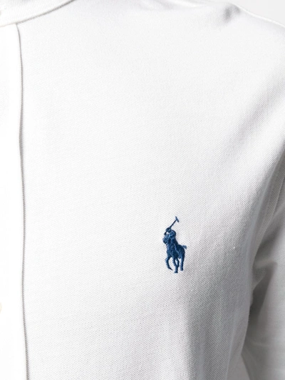 Polo Ralph Lauren Embroidered-logo Cotton Shirt In White