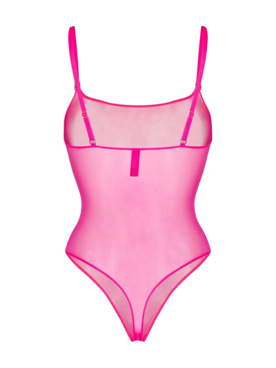 Maison Close Hot Pink String Body In 粉色