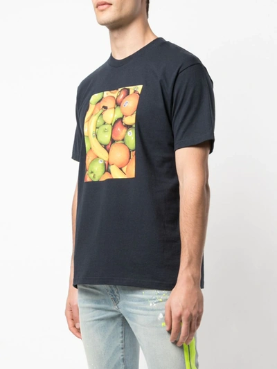 Shop Supreme Fruit-print Crew Neck T-shirt In Blue