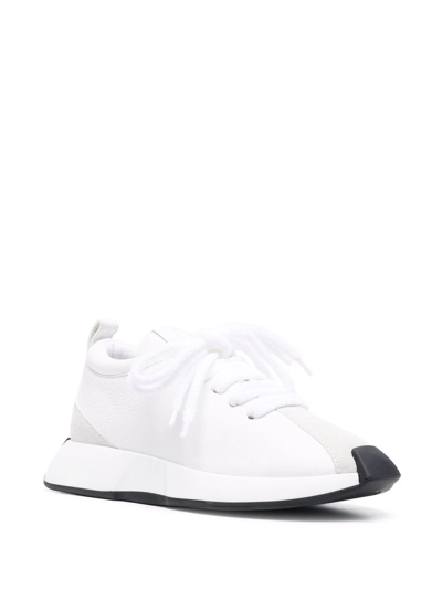 Shop Giuseppe Zanotti Low Lace-up Sneakers In White