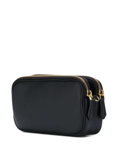 Shop Fendi Leather Shoulder Bag In Black