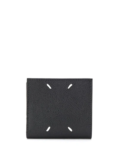 Maison Margiela Logo Card Holder In Black