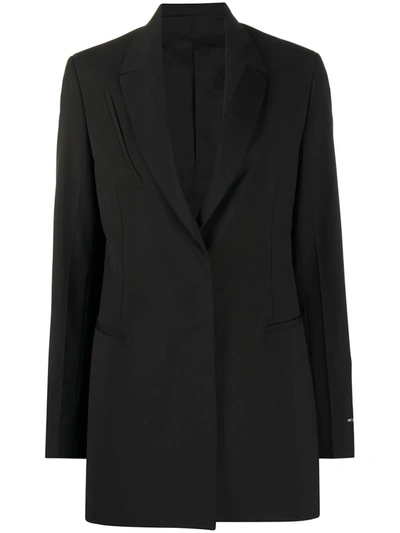 Shop Alyx Slit Pocket Long-sleeved Blazer In Black