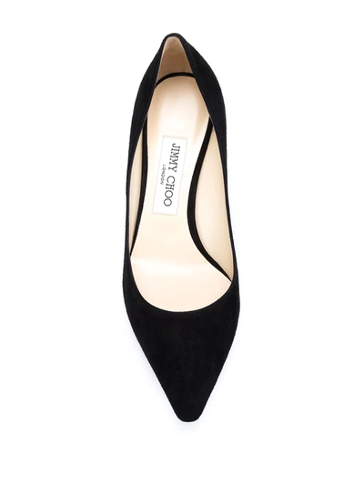 Jimmy Choo Romy 60 Pumps In Navy Blue Suede In Blue