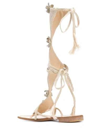 Pre-owned Prada Open Toe Sandals In Neutrals