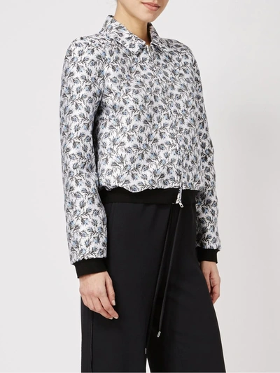Giambattista Valli Jacquard Bomber Jacket In Black