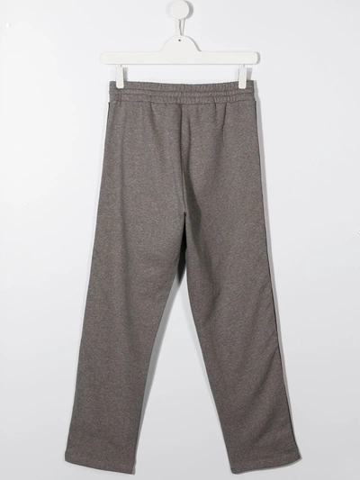 Shop N°21 Teen Logo Band Track Pants In Grey