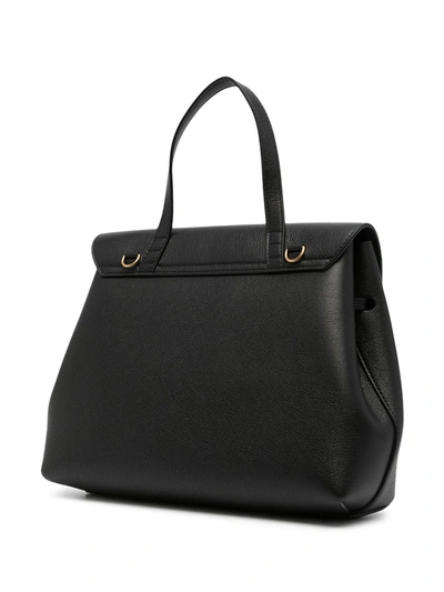 Shop Mansur Gavriel Soft Lady Tote Bag In Black