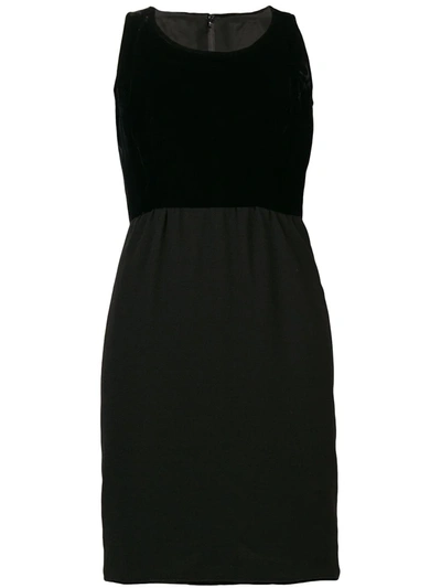 Pre-owned Valentino 1960s Sleeveless Fitted Dress In Black