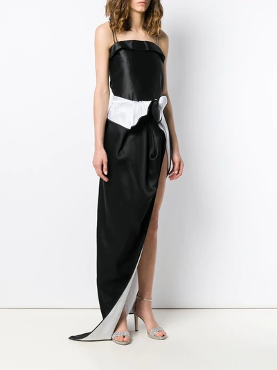 Shop Maticevski Side Split Skirt In Black