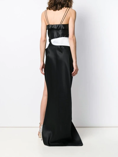 Shop Maticevski Side Split Skirt In Black