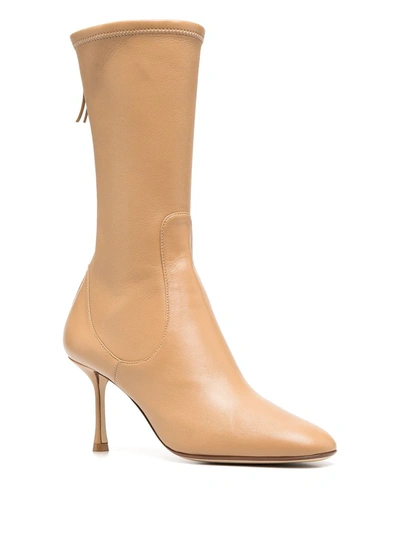 Shop Francesco Russo Rear-zip Ankle Boots In Brown