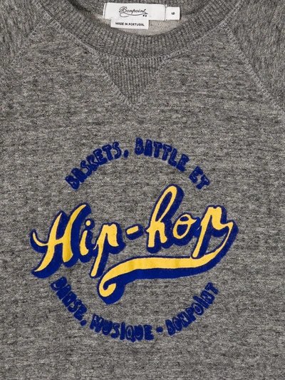 Shop Bonpoint Hip-hop Print T-shirt In Grey