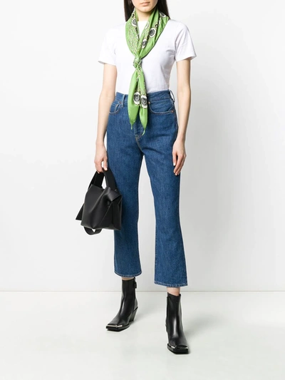 Shop Acne Studios Mece Straight-leg Cropped Jeans In Blue