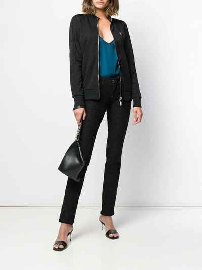 Philipp Plein Lace Skinny Jeans In Black