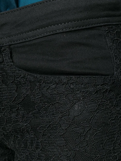 Philipp Plein Lace Skinny Jeans In Black