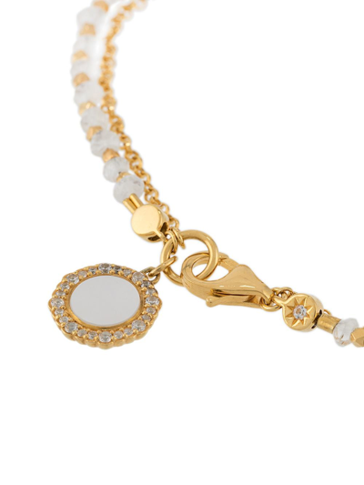 Shop Astley Clarke Mother Of Pearl Luna Biography Bracelet In Metallic
