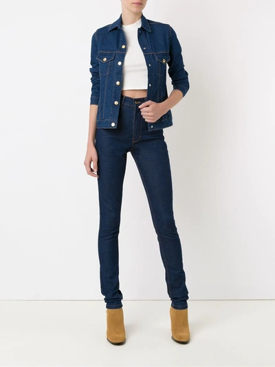 Amapô High Waist Skinny Jeans In Blue