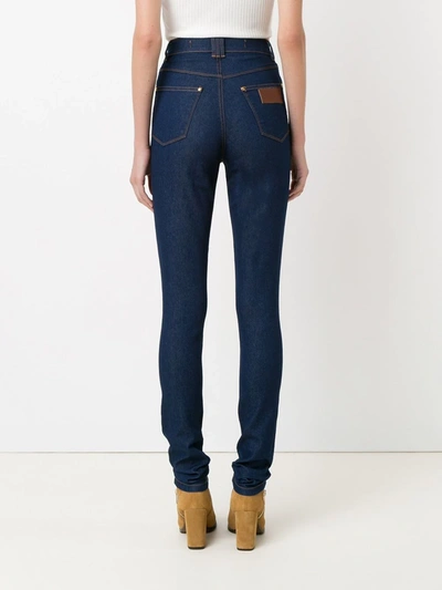 Amapô High Waist Skinny Jeans In Blue