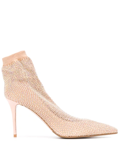 Shop Le Silla Gilda Sock Pumps In Neutrals