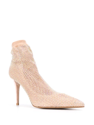 Shop Le Silla Gilda Sock Pumps In Neutrals