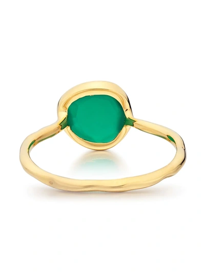 Monica Vinader Siren Semiprecious Stone Stacking Ring In Gold
