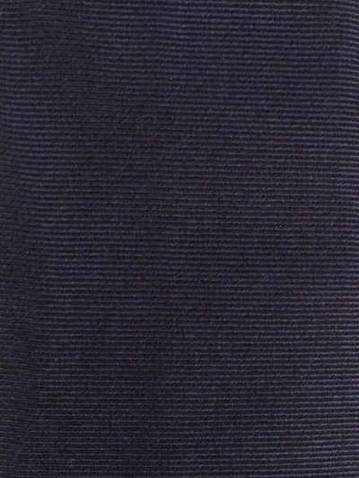 Shop Jil Sander Horizontal-stripe Pattern Silk Tie In Blue