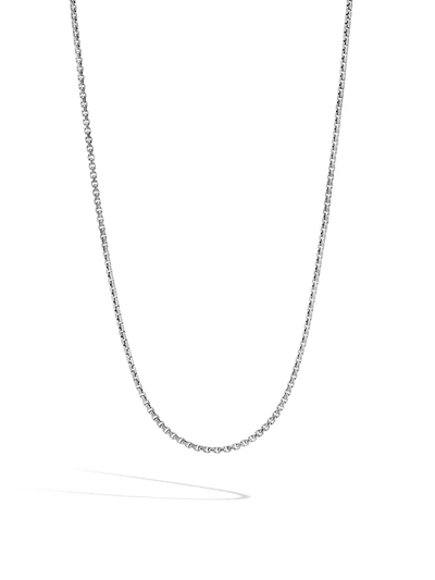Shop John Hardy Box Chain 2mm Necklace In Silver