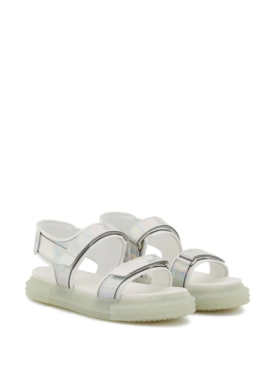 Shop Giuseppe Zanotti Blabber Gummy Open-toe Sandals In White