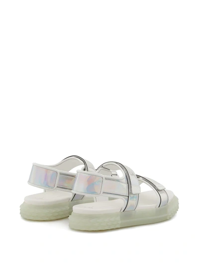 Shop Giuseppe Zanotti Blabber Gummy Open-toe Sandals In White