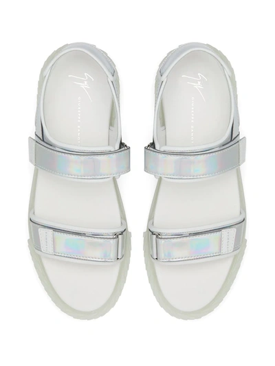 Shop Giuseppe Zanotti Blabber Gummy Open-toe Sandals In White