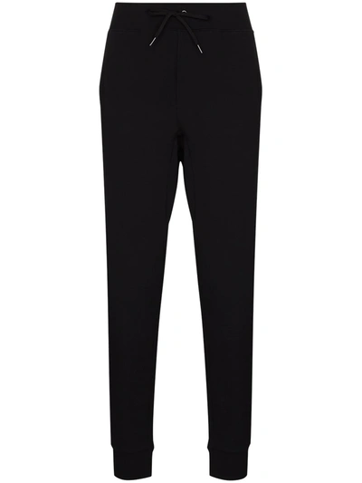 Shop Polo Ralph Lauren Logo-embroidered Joggers In Black