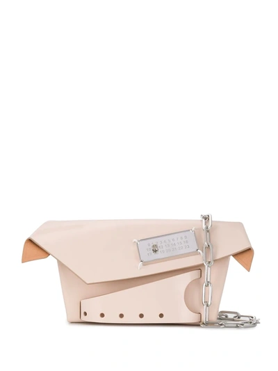 Shop Maison Margiela Small Snatched Crossbody Bag In Pink
