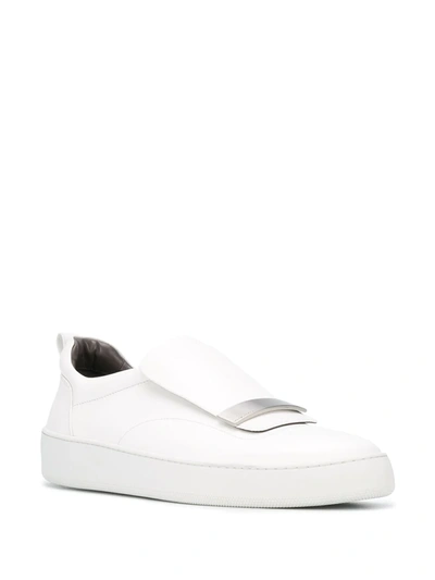 Shop Sergio Rossi Addict Slip-on Sneakers In White