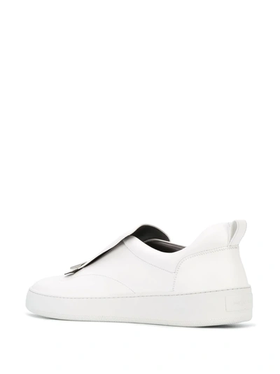 Shop Sergio Rossi Addict Slip-on Sneakers In White