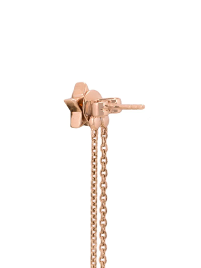 Shop Alinka 18kt Rose Gold Stasia Diamond Chain Drop Earring In Metallic