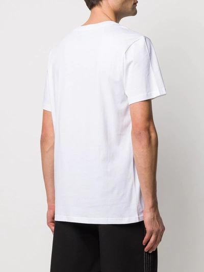 Shop Moschino Milano Logo Print T-shirt In White