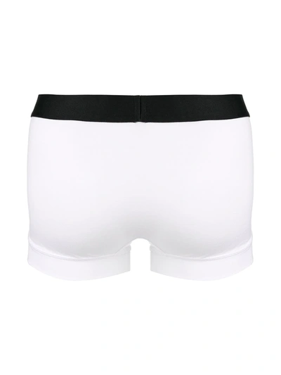Dsquared2 Logo-waistband Pack Of Two Boxer Shorts In White