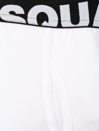 Dsquared2 Logo-waistband Pack Of Two Boxer Shorts In White