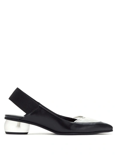 Shop Studio Chofakian Slingback Pumps In Black