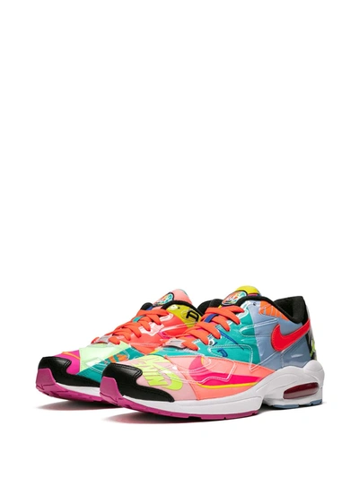 Shop Nike X Atmos Air Max 2 Light Qs Sneakers In Black/brightcrimson